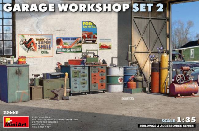 Miniart Garage Workshop Set 2