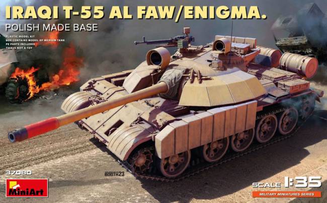 Miniart Iraqi T-55 Al Faw/Enigma (Polish Made Base)