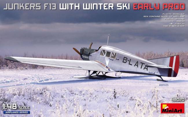 Miniart Junkers F.13 with Winter Ski - Early Production