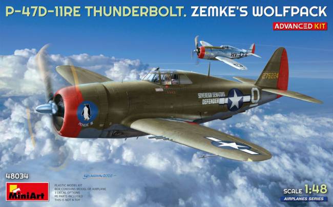 Miniart P-47D-11RE Thunderbolt Razorback Zemke's Wolfpack Advanced Kit