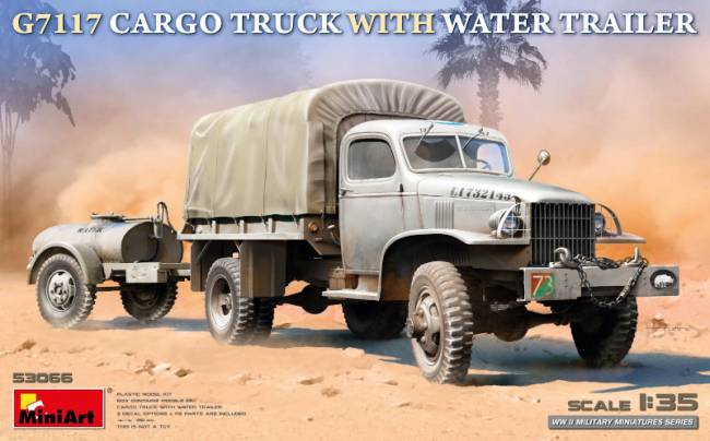 Miniart G7117 Cargo Truck with Water Trailer