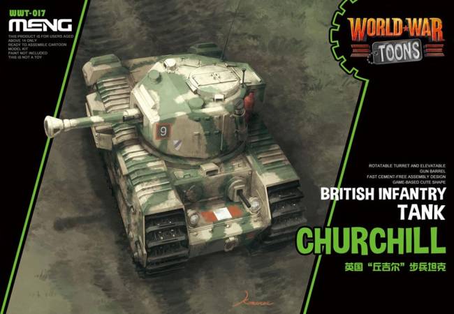 British Churchill - World War Toon - Meng Model Kids Caricature Series
