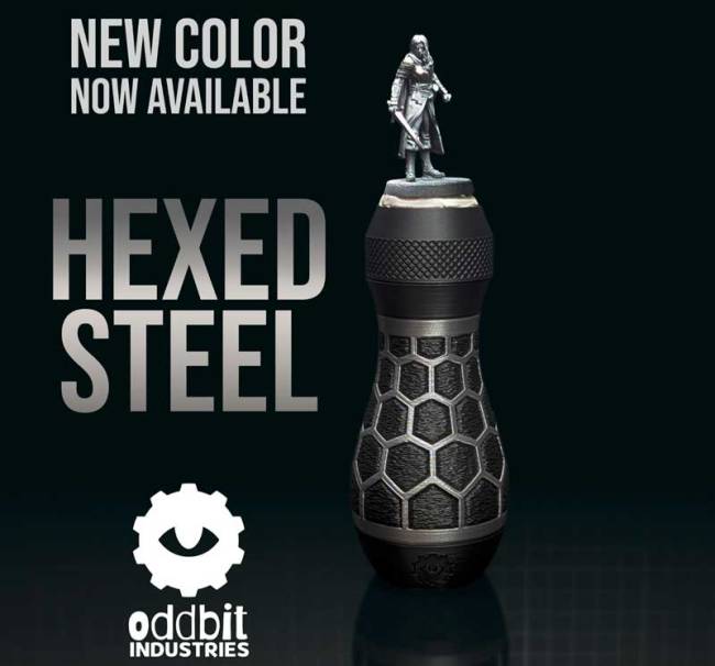 OddBit Miniature Painting Handle - Hexed Steel 2026