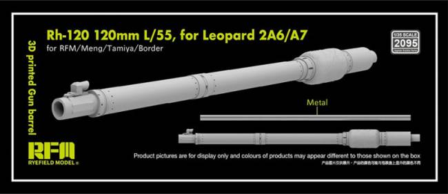 Rye Field Rh-120 120mm L/55 Gun Barrel for Leopard 2A6/A7