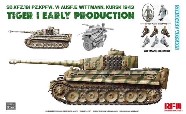 Rye Field Sd.Kfz.181 Ausf.E Tiger I Early Kursk 1943 Standard Version