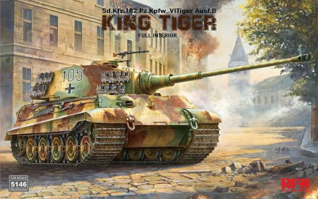 Rye Field Sd.Kfz.182 King Tiger w/Full Interior