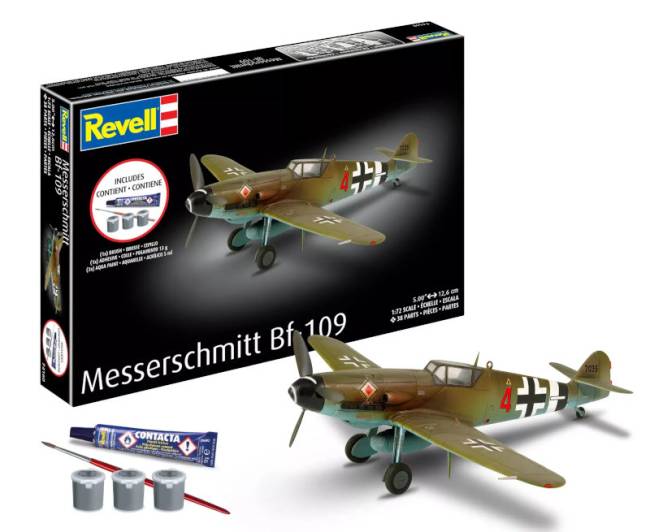 Revell Starter Kit: Messerschmitt Bf-109 All-Included Kit