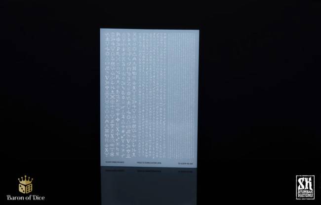 SB Kustom Alchemy Symbols Mix Decal Sheet