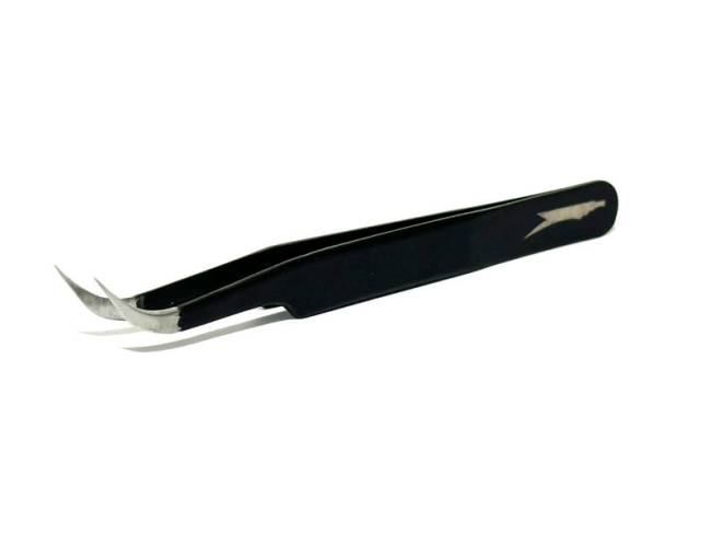Squadron Tools Fine Point 45 Degree Curve Tweezers