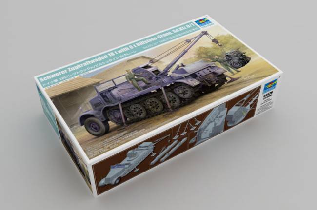 Trumpeter SdKfz 9/1 Schwerer Zugkraftwagen 18-Ton Halftrack w/6-Ton Billstein Crane
