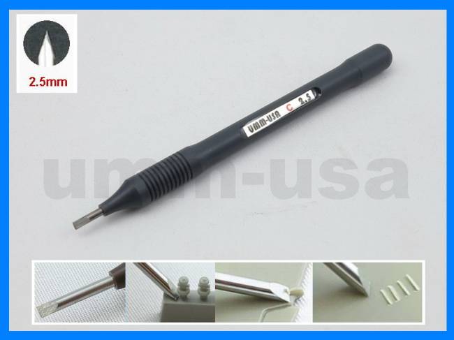 UMM Modeling Ultra Micro Chisel - 2.5mm Double Beveled