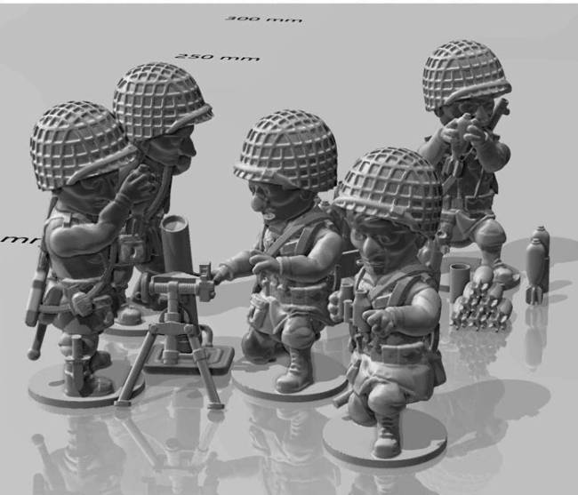 ToonKrieg US Airborne Mortar