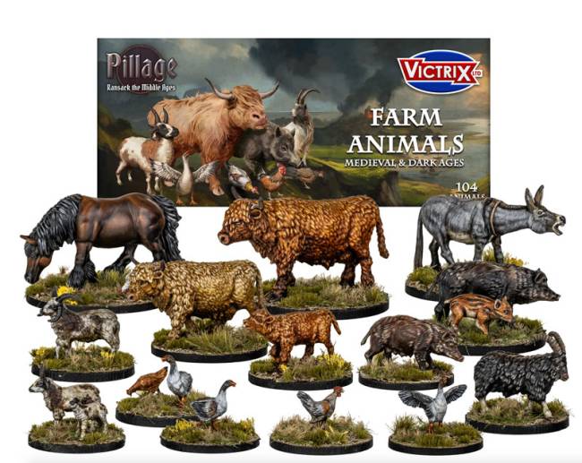 Victrix Medieval Farm Animals