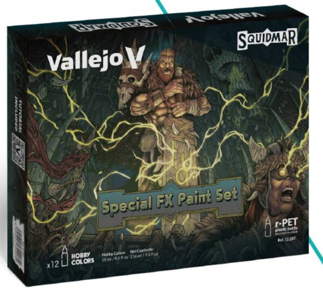 Vallejo Squidmar Miniatures Special FX Paint Set (12 Colors) 18ml