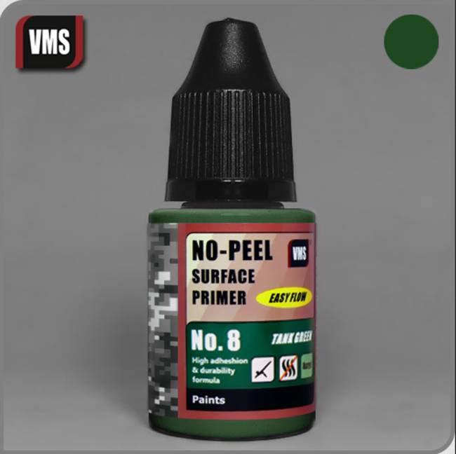VMS No-Peel Primer - Tank Green 30ml