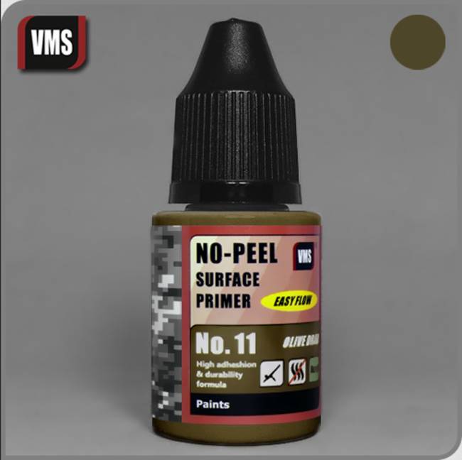 VMS No-Peel Primer - Olive Drab 30ml