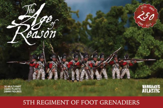 Wargames Atlantic Age of Reason: 5th Regiment of Foot Grenadiers