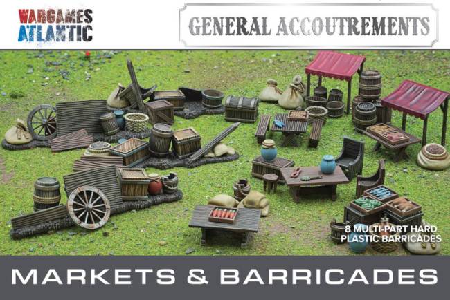 Wargames Atlantic General Accoutrements: Markets and Barricades
