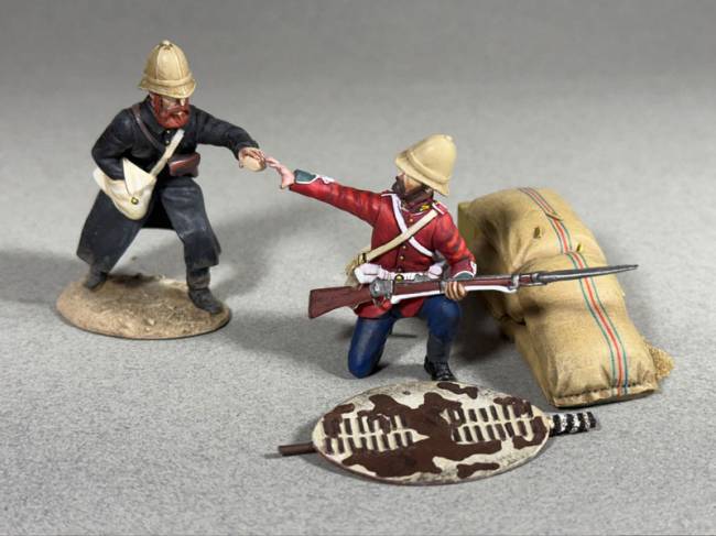 Zulu War Collection: Here You Go Lad Chaplin Smith Distributing Ammunition 1879