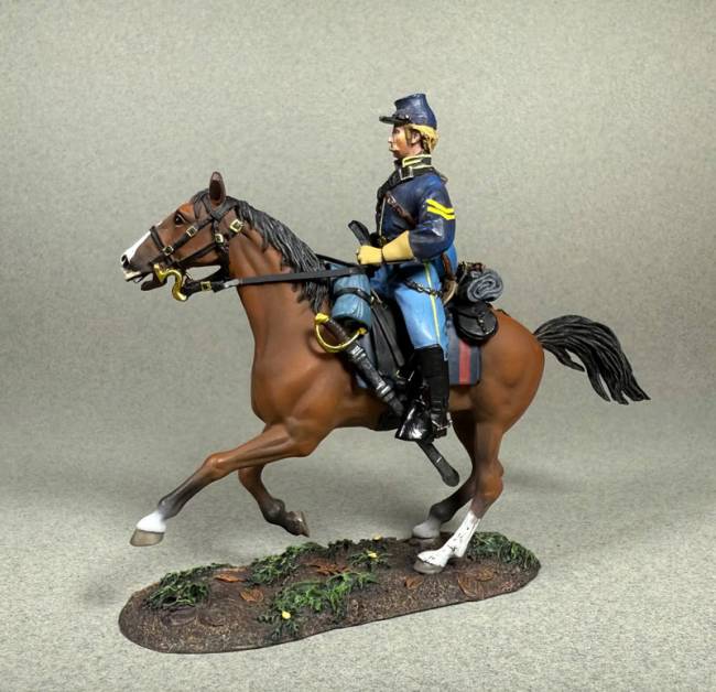 American Civil War: Union Cavalry Corporal Mounted on Trotting Horse No.1