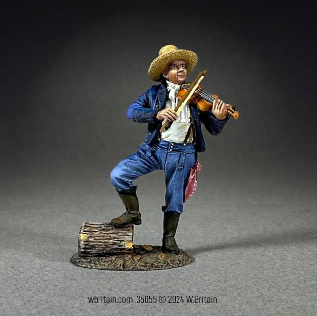 Village Green: “Fiddlin’ Away the Time” Man with Fiddle, 1795-1825