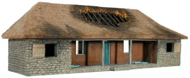 Zulu War - Rorkes Drift Hospital Version No.2, with Burned out Roof