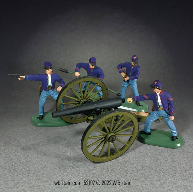 Super Deetail Plastics: 3 Inch Ordinance Rifle Cannon with 4 Union Artillery Crew
