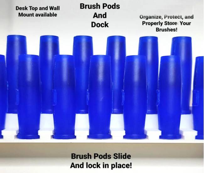 Mini Master Werks Brush Pods and Pod Dock (10)