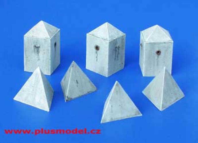 Anti-Tank Concrete Barriers - Pyramid Style
