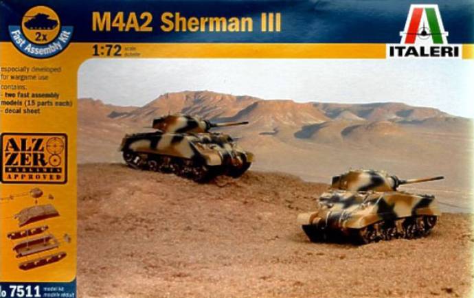 WWII US M4A2 Sherman III �Fast Assembly