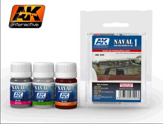 AK Interactive Naval Weathering Set 1