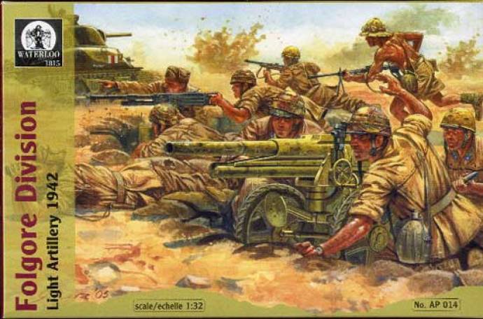 WWII Italian Light Artillery, Folgore Division 1942