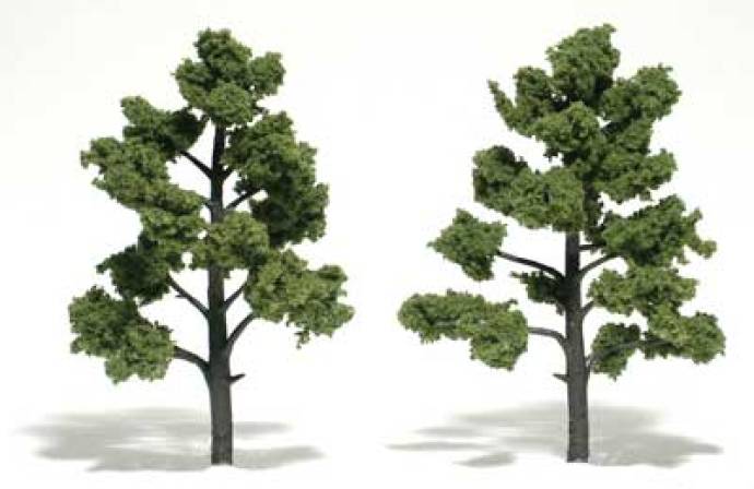 Trees - 5-6 in Light Green Ready Made Deciduous Trees