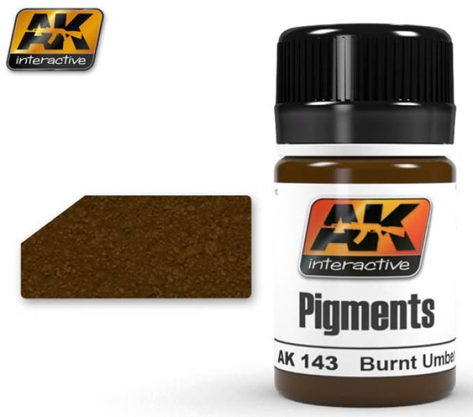 AK Interactive Pigment- Burnt Umber 35ml Bottle