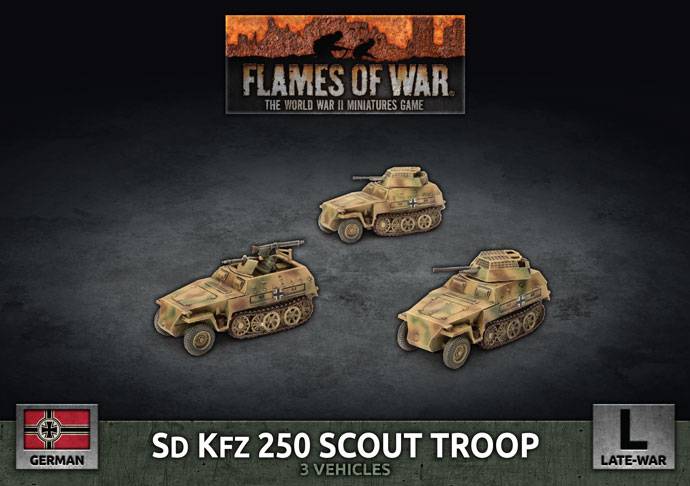 Sd Kfz Scout Troop (Plastic)