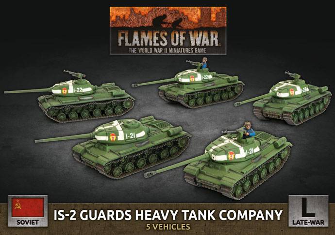 WWII Soviet IS-2 Guards Heavy Tank Company (Plastic)