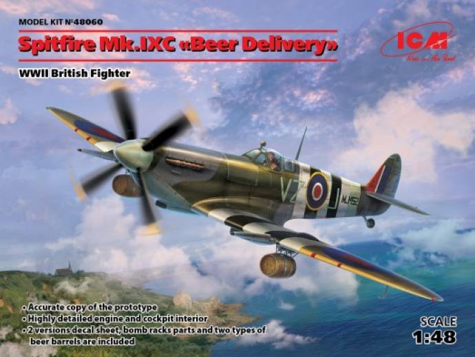 WWII British Spitfire Mk IXC Beer Delivery Fighter