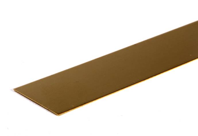 Brass Strip .016in x 1in x 12in - 1 pc.