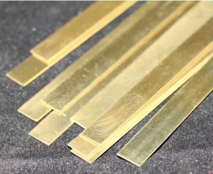 Brass Strip .016in x 3/4in x 12in - 1 pc.