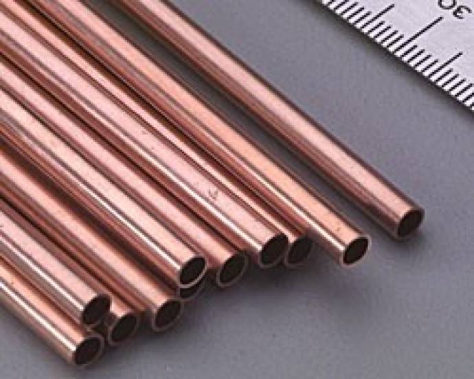 5/32in x 12in Copper Tube .014 Wall (1 piece)