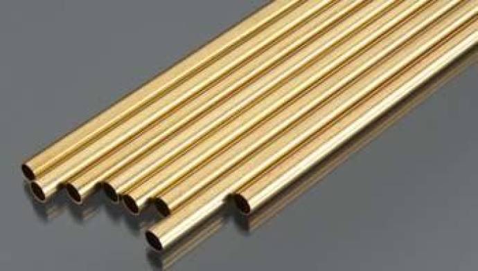Round Brass Tube .014in Wall - 15/32in x 12in - 1 pc.