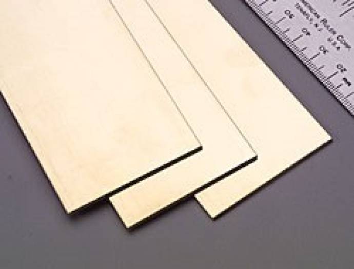Brass Strips .064in x 2in x 12in - 1 piece