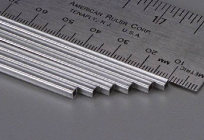 1/8in x 12in Square Aluminum Tube .014in Wall - 1 piece