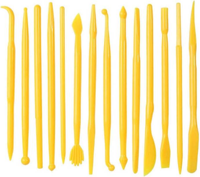 MichToy No-Name: 14-Piece Plastic Polymer Modeling and Carving Set