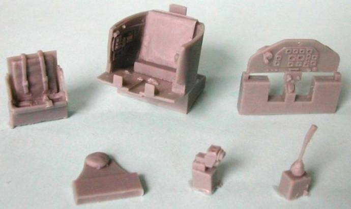 Hasegawa Toon P-51 Cockpit Detail Set - ONLY 1 AVAILABLE AT THIS PRICE