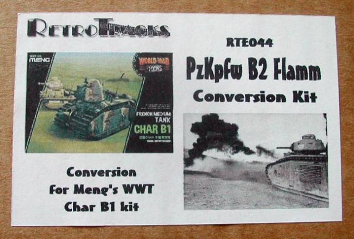 PzKpfw B2 (Flamm) Conversion Kit for Meng Toons Tanks - ONLY 1 AVAILABLE AT THIS PRICE