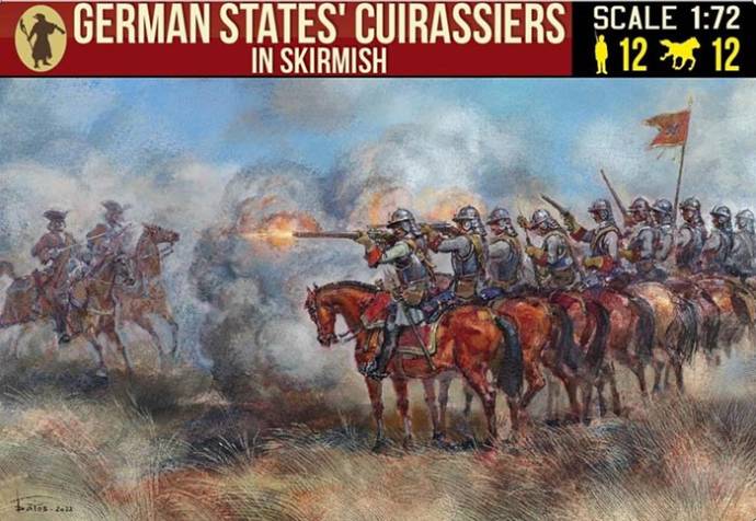 Strelets R - War of the Spanish Succession: German States Cuirassiers in Skirmish - ONLY 2 AVAILABLE AT THIS PRICE