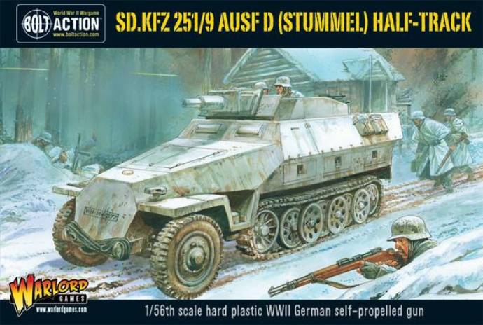 WWII German Sd.Kfz 251/9 Ausf D (Stummel) Half-Track