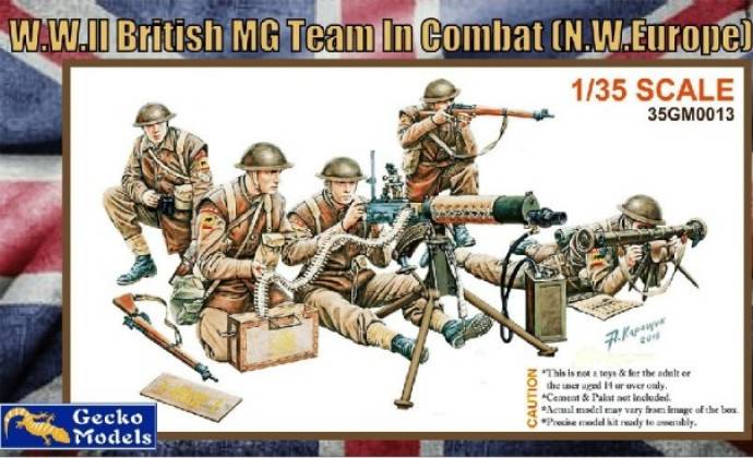 Gecko WWII British MG Team in Combat NW Europe