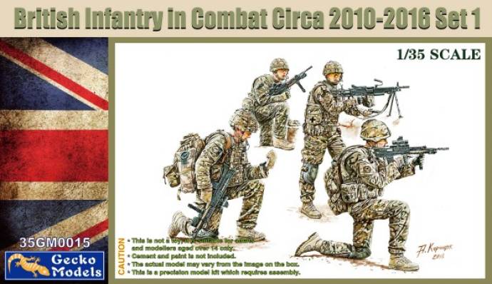 Gecko British Infantry in Combat Set 1 2010-2016